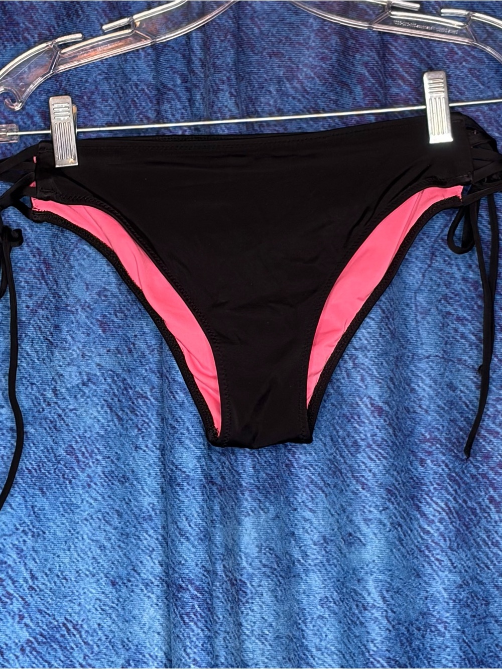 Victoria's Secret pink cheeky tie up low rise bikini bottom